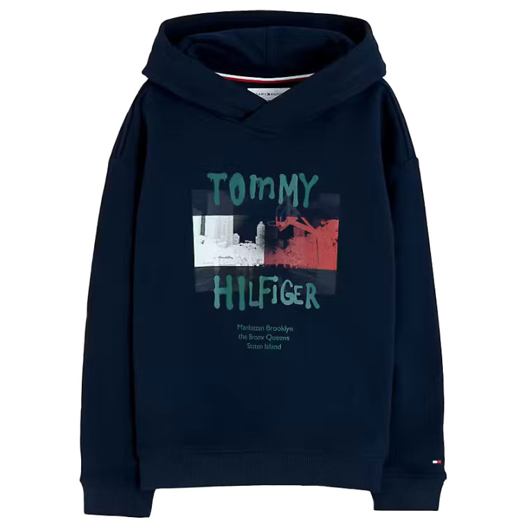 SUDADERA NIÑO  TOMMY HILFIGER FLAG GRAFITTI HOODIE
