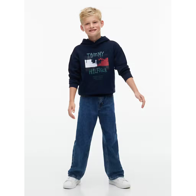 SUDADERA NIÑO  TOMMY HILFIGER FLAG GRAFITTI HOODIE