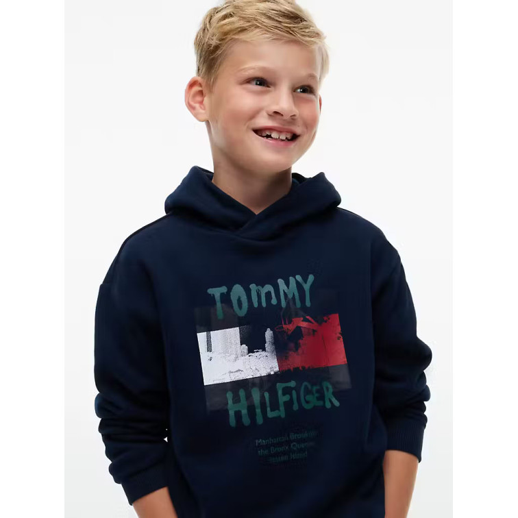 SUDADERA NIÑO  TOMMY HILFIGER FLAG GRAFITTI HOODIE