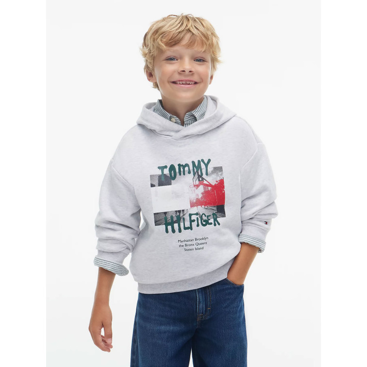 SUDADERA NIÑO  TOMMY HILFIGER FLAG GRAFITTI HOODIE