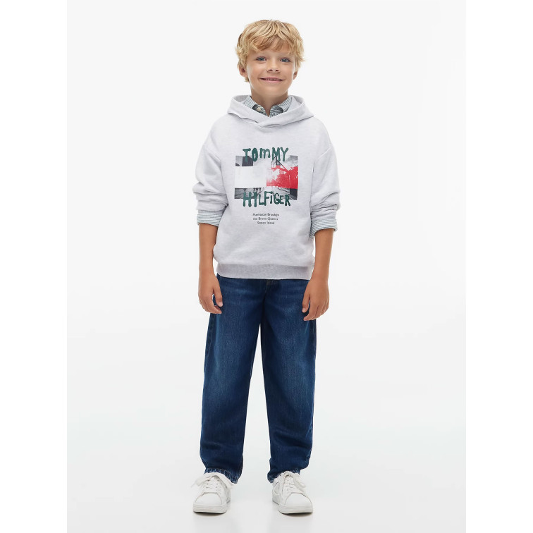 SUDADERA NIÑO  TOMMY HILFIGER FLAG GRAFITTI HOODIE