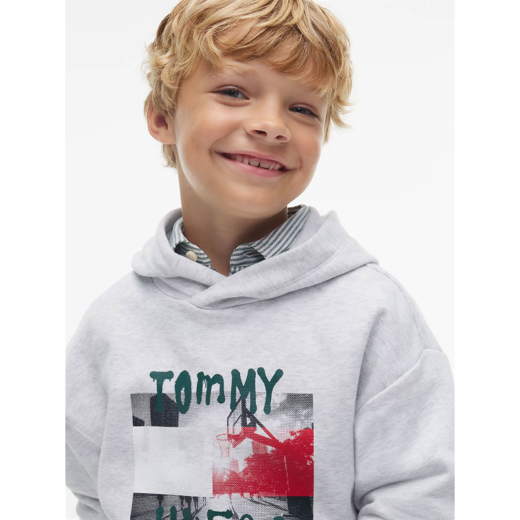 SUDADERA NIÑO  TOMMY HILFIGER FLAG GRAFITTI HOODIE
