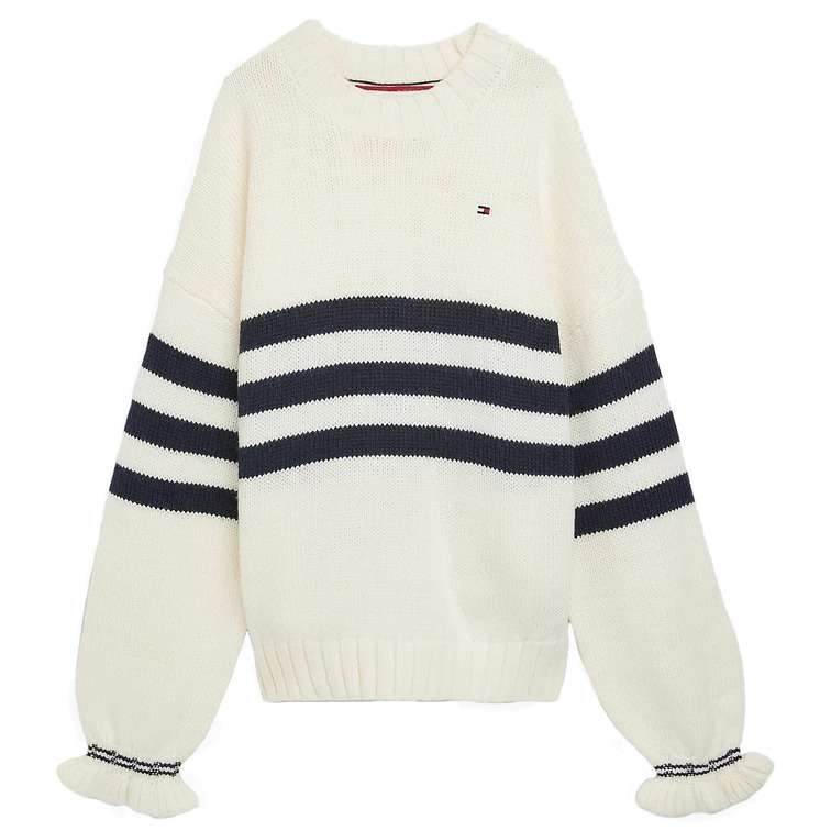 JERSEY DE PUNTO MIXTO CON RAYAS NIÑA TOMMY HILFIGER