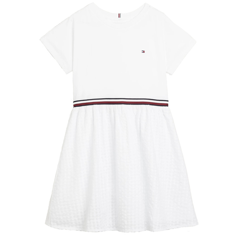 VESTIDO GLOBAL STRIPE DE CORTE AMPLIO NIÑA TOMMY HILFIGER