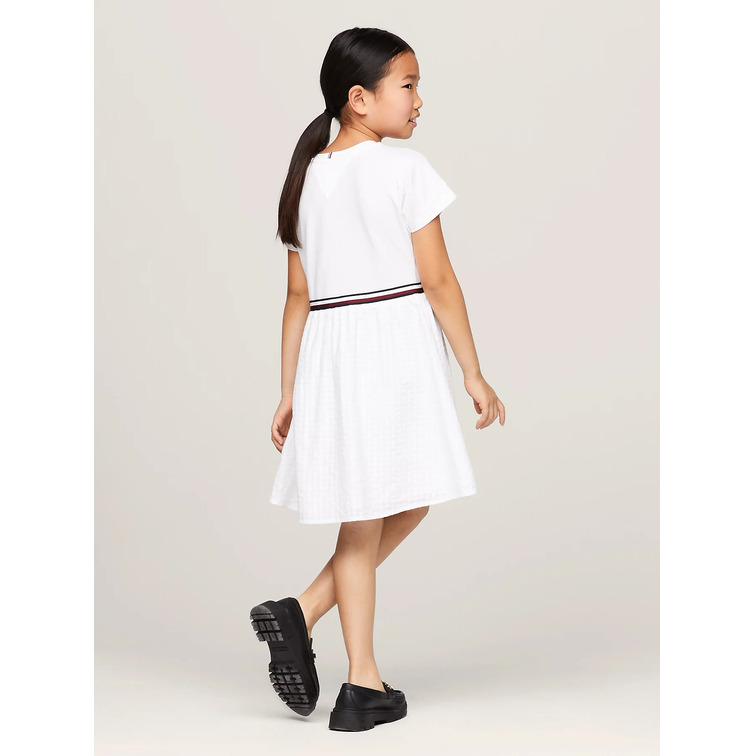 VESTIDO GLOBAL STRIPE DE CORTE AMPLIO NIÑA TOMMY HILFIGER