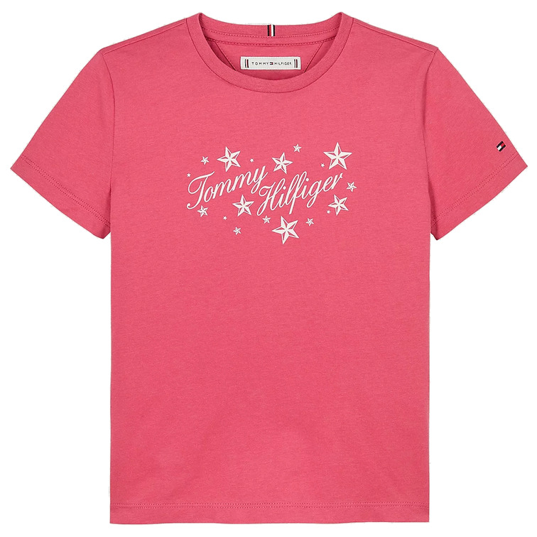 CAMISETA NIÑA TOMMY HILFIGER LOGO PURPURINA