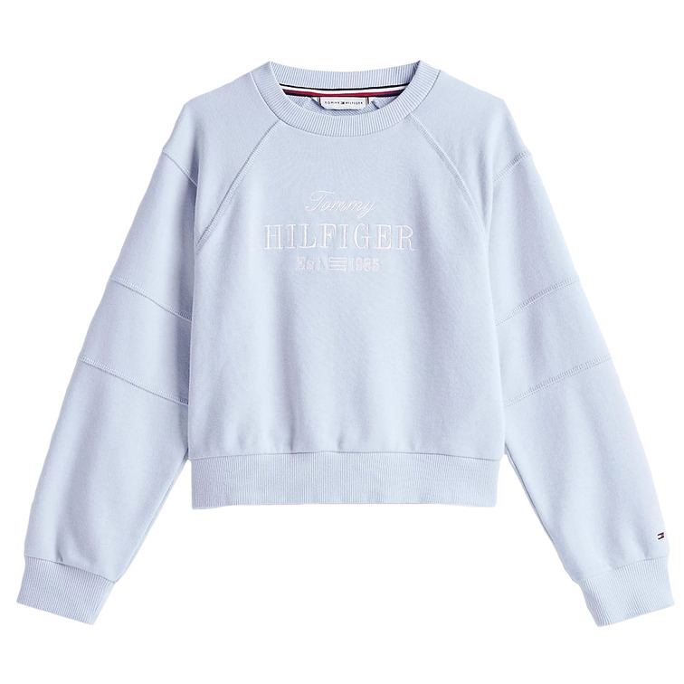 SUDADERA NIÑA TOMMY HILFIGER CON LOGO BORDADO