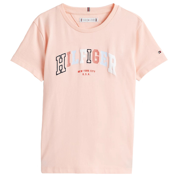 CAMISETA NIÑA TOMMY HILFIGER LOGO TEXTURIZADO FIT REGULAR
