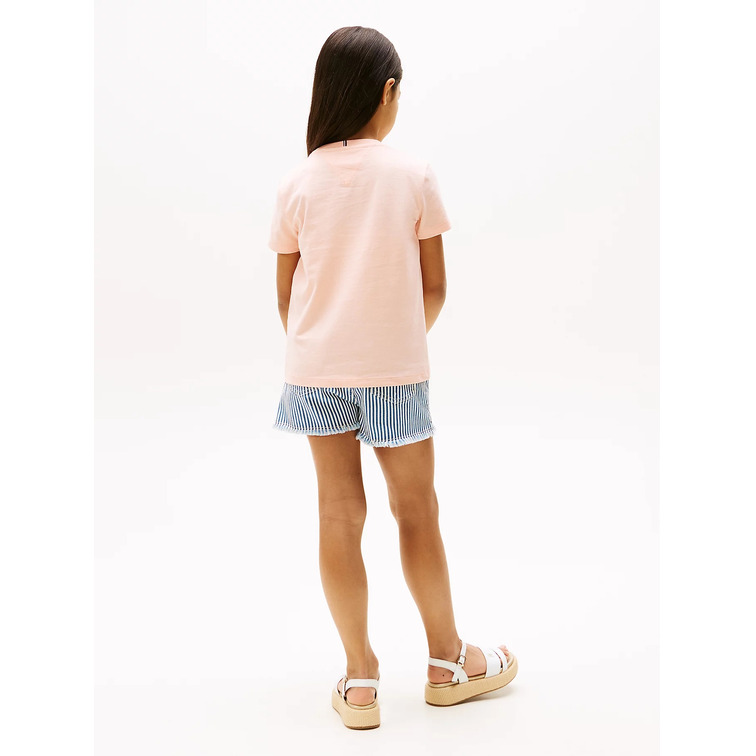 CAMISETA NIÑA TOMMY HILFIGER LOGO TEXTURIZADO FIT REGULAR