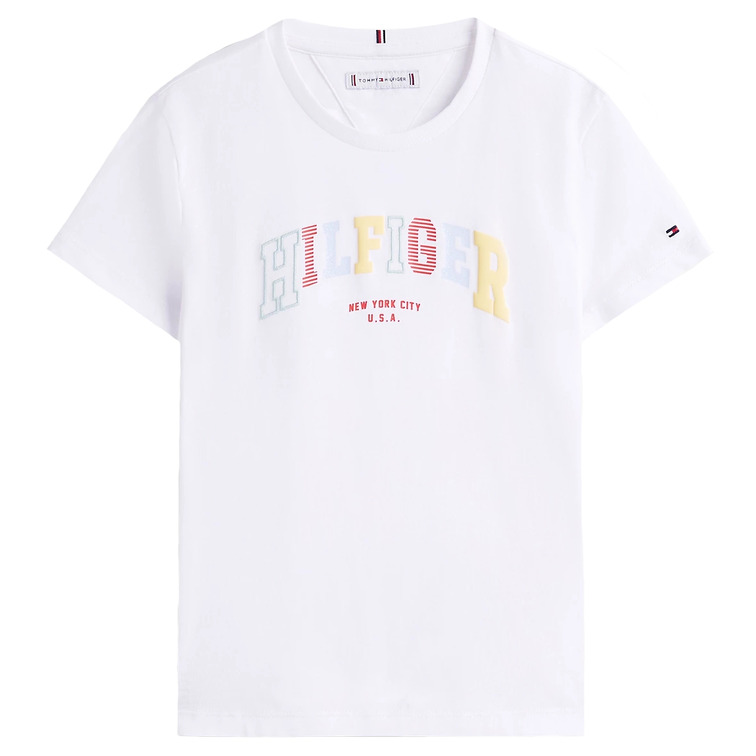 CAMISETA NIÑA TOMMY HILFIGER LOGO TEXTURIZADO FIT REGULAR