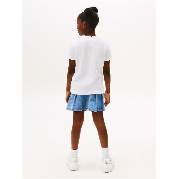 CAMISETA NIÑA TOMMY HILFIGER LOGO TEXTURIZADO FIT REGULAR
