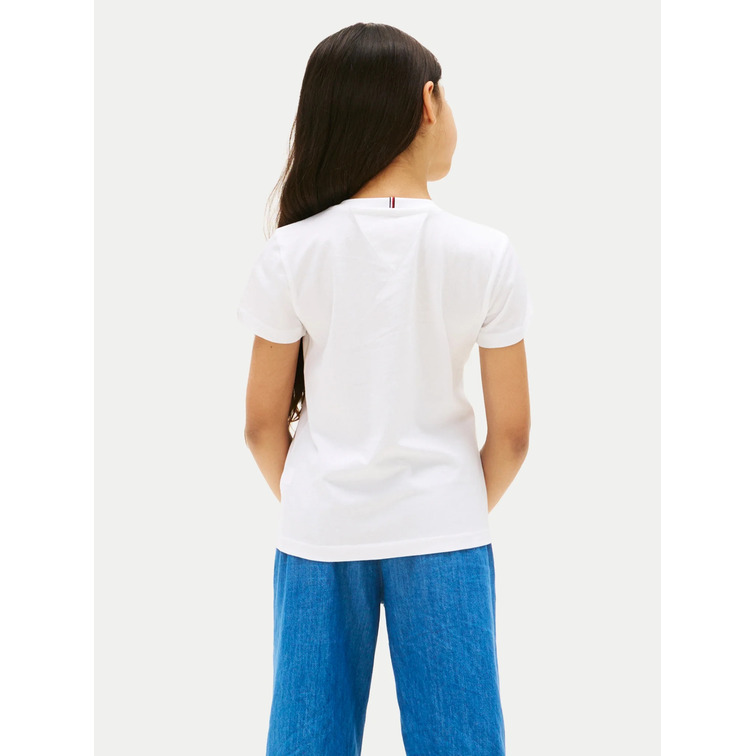 CAMISETA NIÑA TOMMY HILFIGER LOGO NYC CON PURPURINA