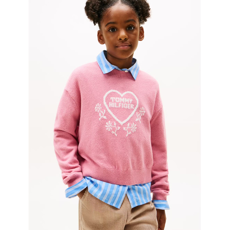 JERSEY NIÑA TOMMY HILFIGER CON LOGO CORAZÓN