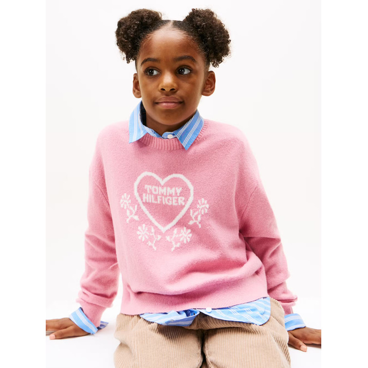 JERSEY NIÑA TOMMY HILFIGER CON LOGO CORAZÓN