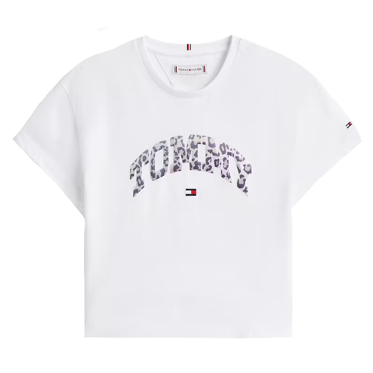 CAMISETA NIÑA TOMMY HILFIGER CON LOGO ANIMAL PRINT