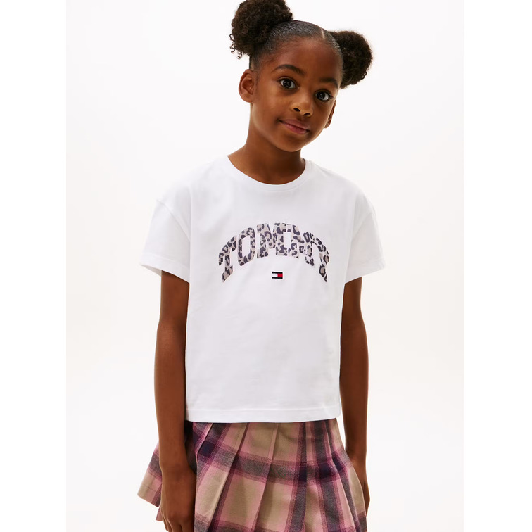 CAMISETA NIÑA TOMMY HILFIGER CON LOGO ANIMAL PRINT