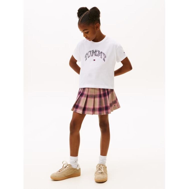 CAMISETA NIÑA TOMMY HILFIGER CON LOGO ANIMAL PRINT