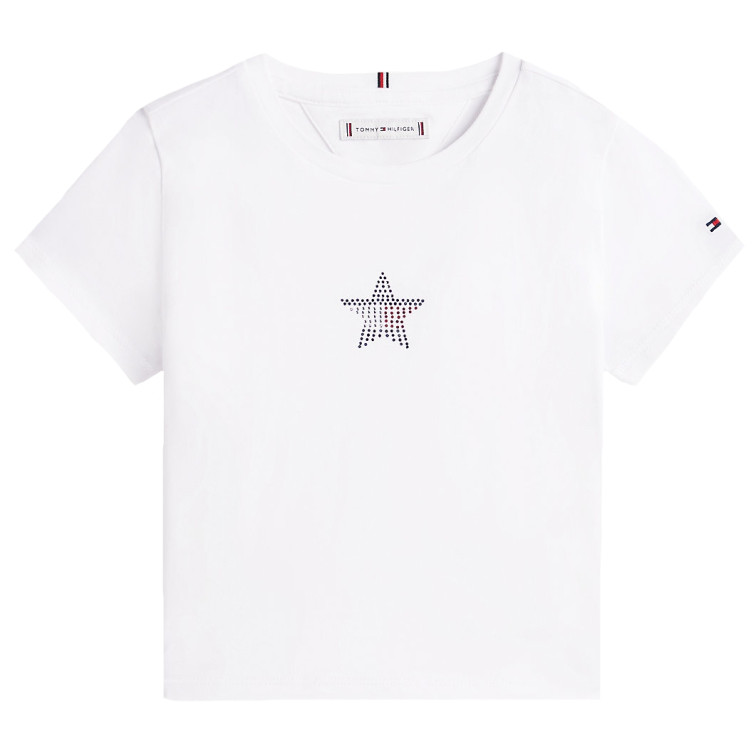 NIÑA STAR FLAG TEE SS YBR