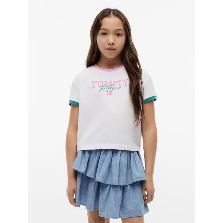 NIÑA TOMMY CREST TEE SS YBR