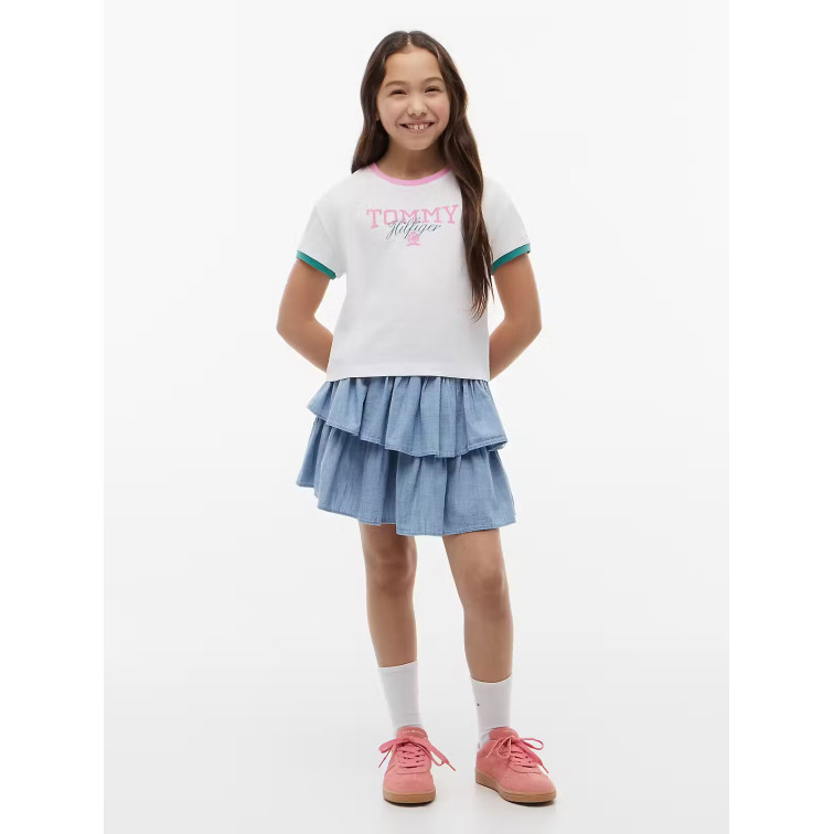 NIÑA TOMMY CREST TEE SS YBR