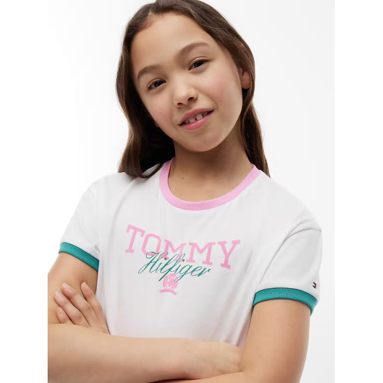 NIÑA TOMMY CREST TEE SS YBR