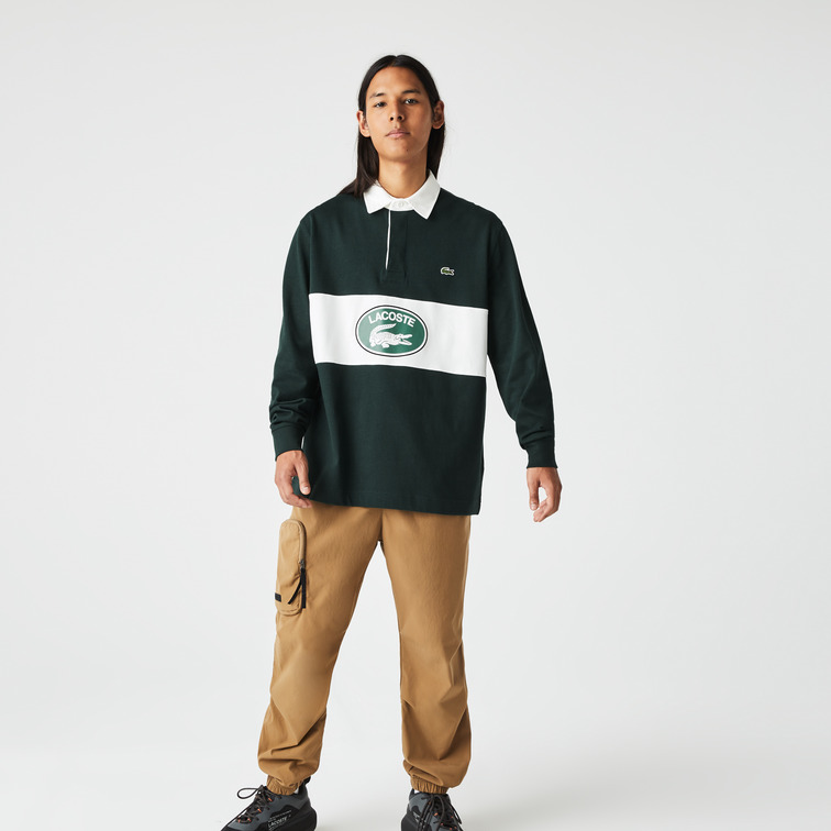 POLO DE MANGA LARGA ESTILO RUGBY HOMBRE LACOSTE