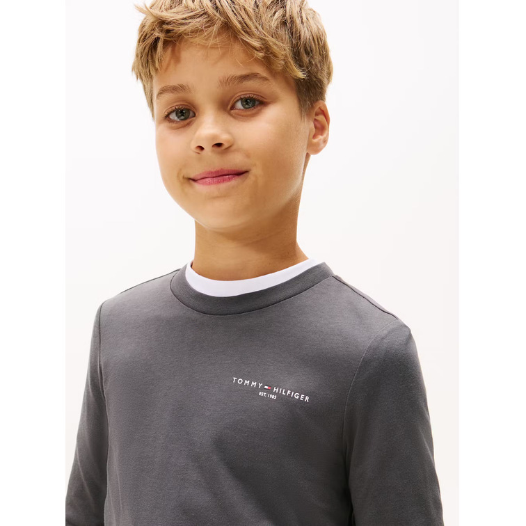 CAMISETA INFANTIL TOMMY HILFIGER MANGA LARGA CON LOGO