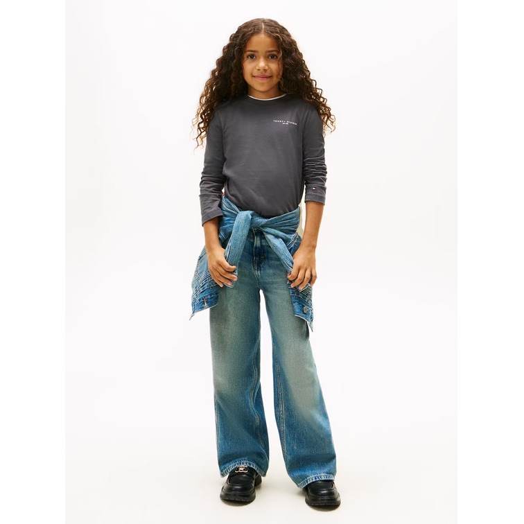 CAMISETA INFANTIL TOMMY HILFIGER MANGA LARGA CON LOGO