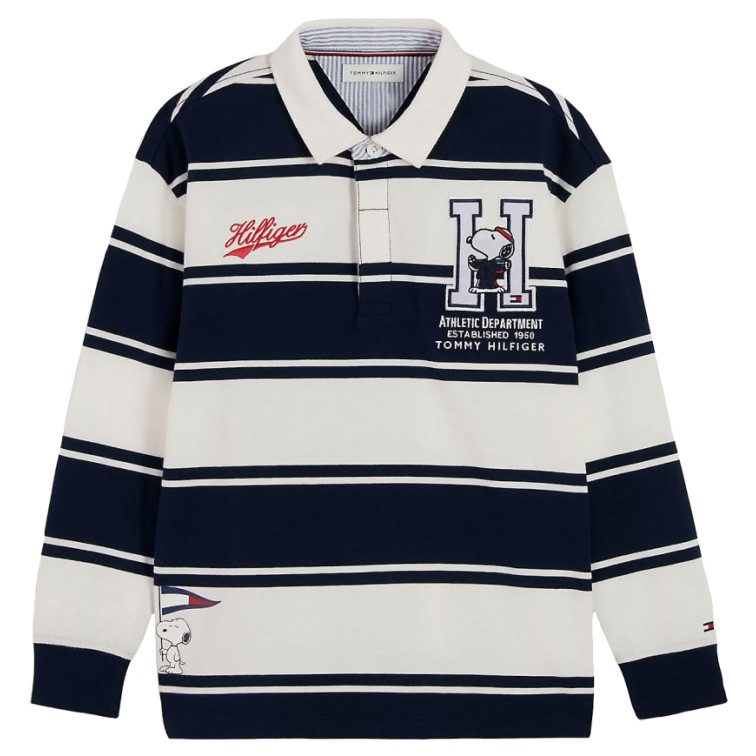 UNISEX PEANUTS RUGBY POLO LS 0BA
