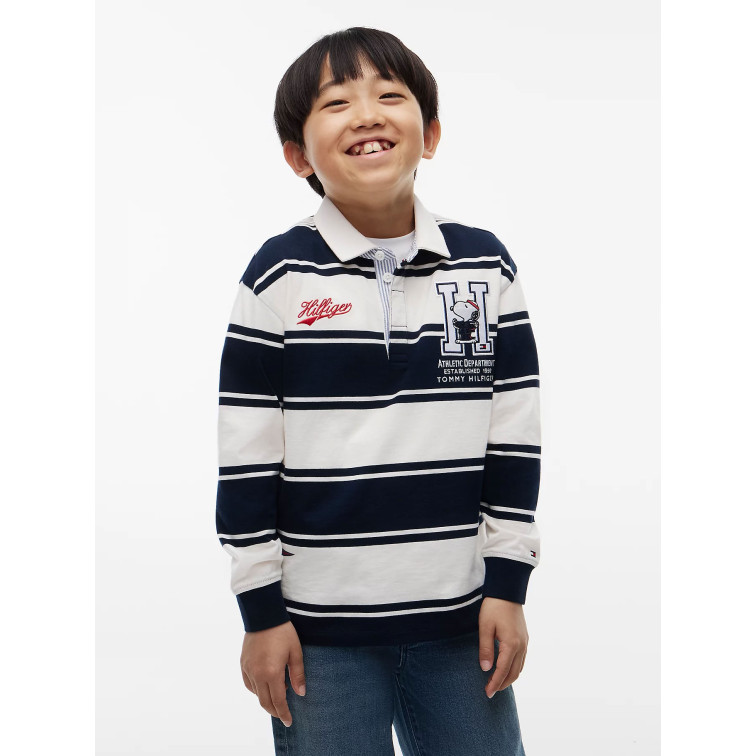 UNISEX PEANUTS RUGBY POLO LS 0BA