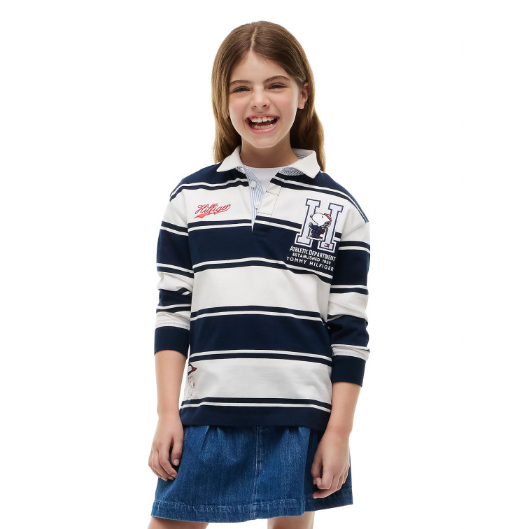 UNISEX PEANUTS RUGBY POLO LS 0BA