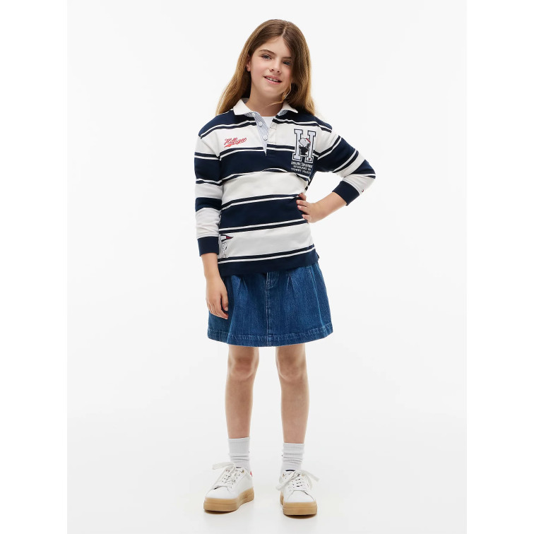 UNISEX PEANUTS RUGBY POLO LS 0BA
