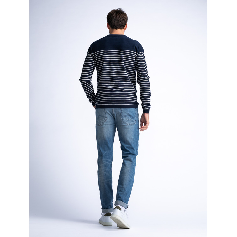 JERSEY HOMBRE  PETROL MEN KNITWEAR ROUND NECK BASIC