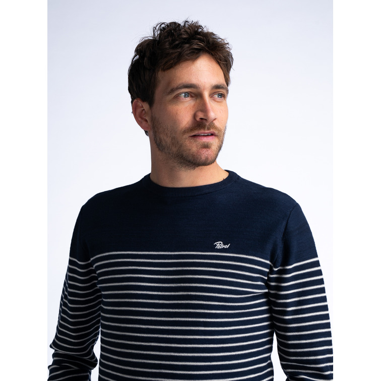 JERSEY HOMBRE  PETROL MEN KNITWEAR ROUND NECK BASIC