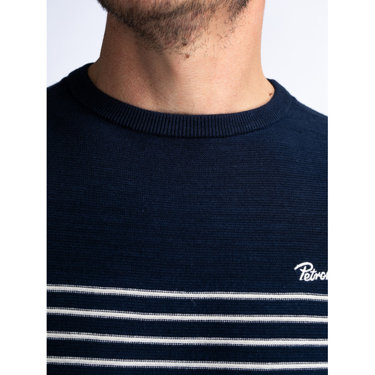 JERSEY HOMBRE  PETROL MEN KNITWEAR ROUND NECK BASIC