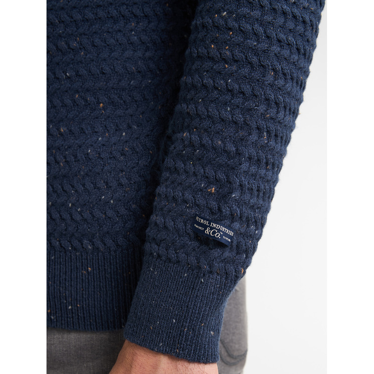 JERSEY HOMBRE  PETROL INDUSTRIES MEN KNITWEAR ROUND NECK BASIC
