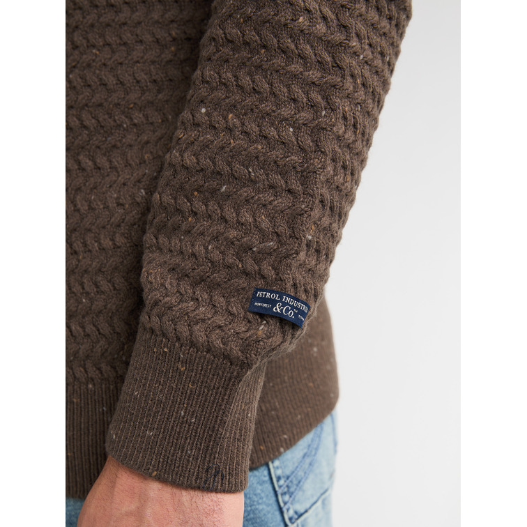 JERSEY HOMBRE  PETROL INDUSTRIES MEN KNITWEAR ROUND NECK BASIC