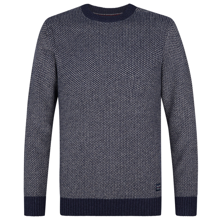 JERSEY HOMBRE  PETROL INDUSTRIES MEN KNITWEAR ROUND NECK BASIC