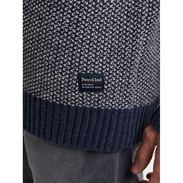 JERSEY HOMBRE  PETROL INDUSTRIES MEN KNITWEAR ROUND NECK BASIC