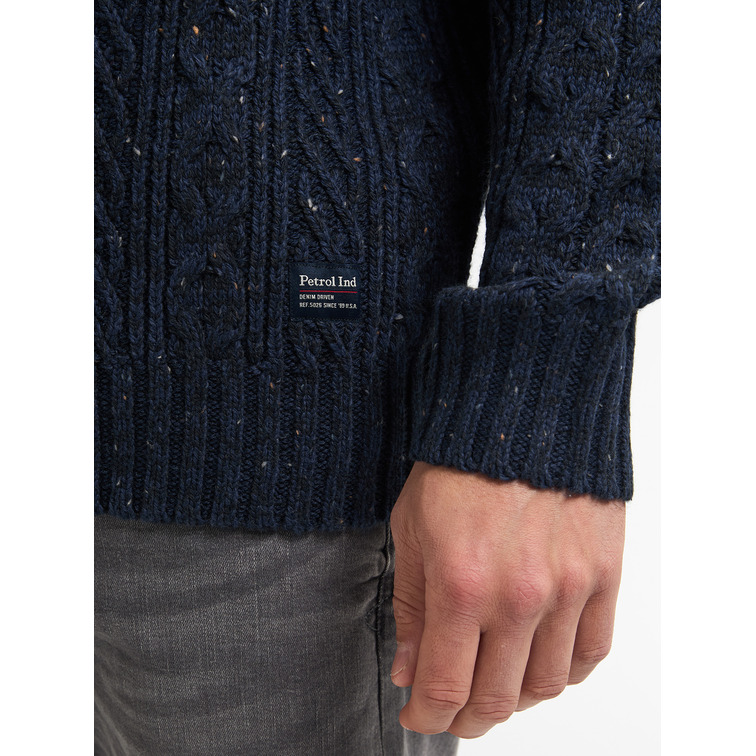 JERSEY HOMBRE  PETROL INDUSTRIES MEN KNITWEAR ROUND NECK BASIC