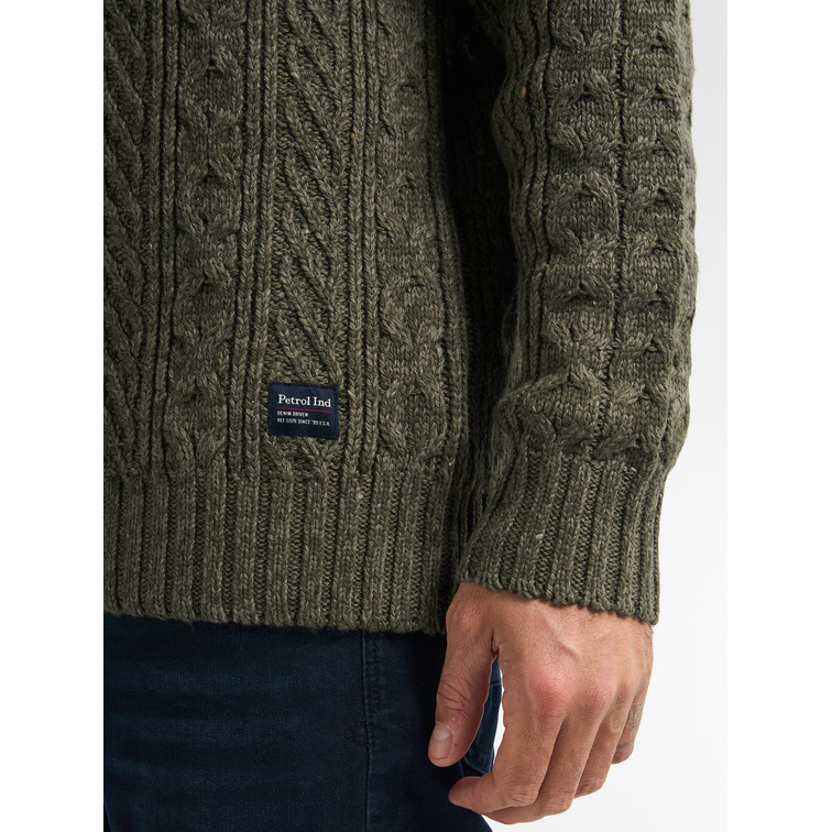 JERSEY HOMBRE  PETROL INDUSTRIES MEN KNITWEAR ROUND NECK BASIC