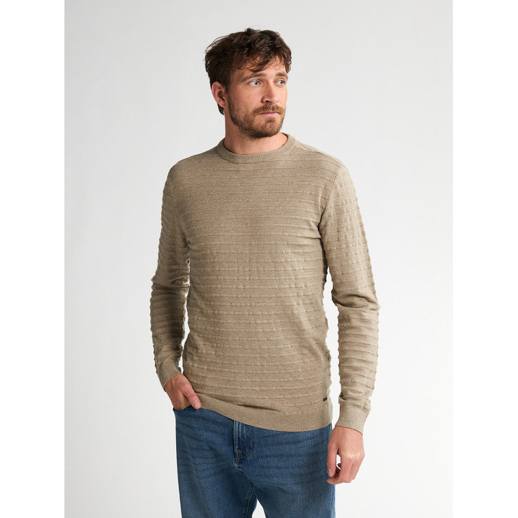 JERSEY HOMBRE  PETROL INDUSTRIES MEN KNITWEAR ROUND NECK BASIC