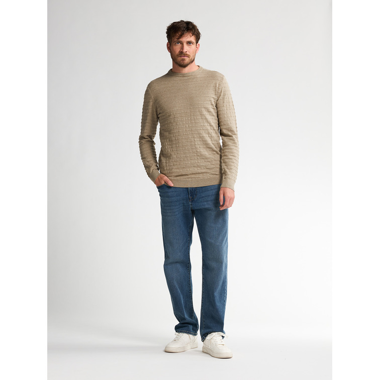 JERSEY HOMBRE  PETROL INDUSTRIES MEN KNITWEAR ROUND NECK BASIC
