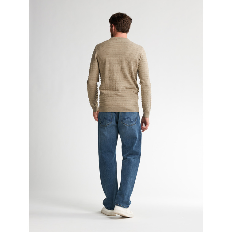 JERSEY HOMBRE  PETROL INDUSTRIES MEN KNITWEAR ROUND NECK BASIC