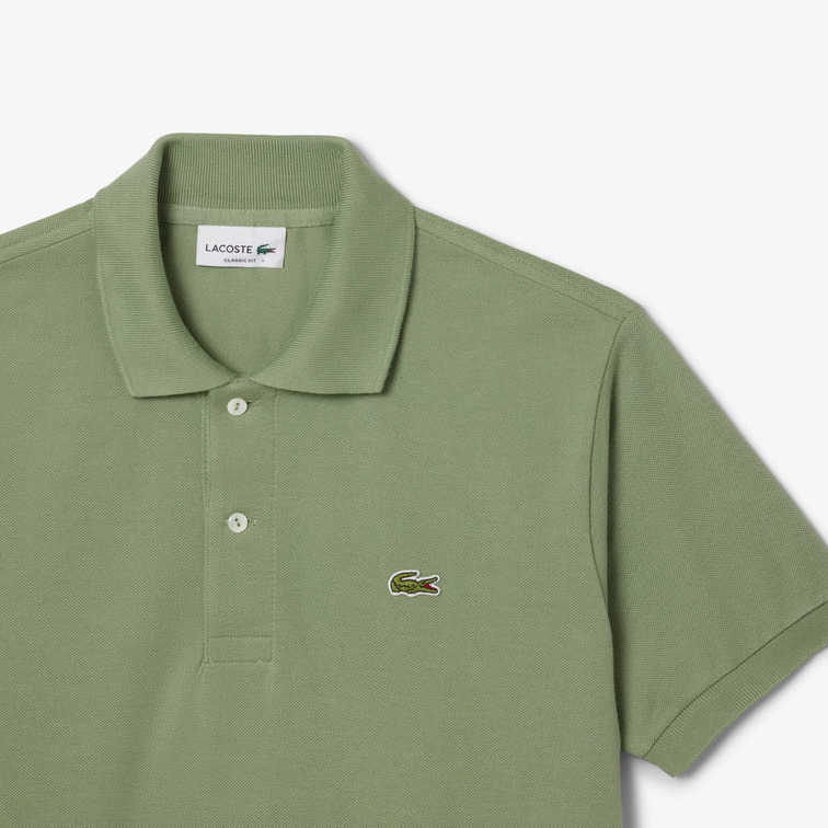 POLO HOMBRE  LACOSTE CHEMISE COL BORD-COTES MANCHES