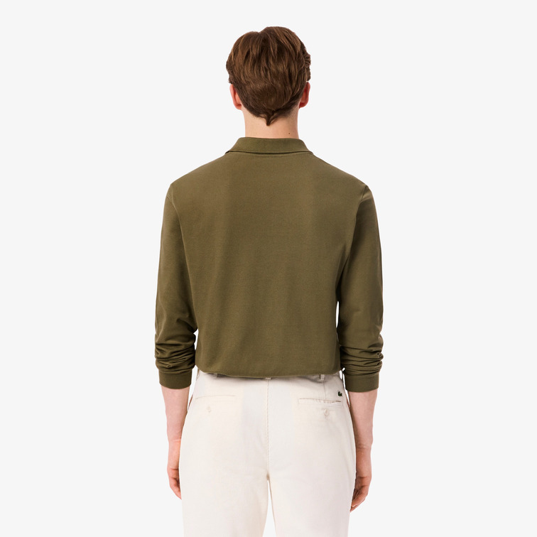 POLO HOMBRE  LACOSTE CHEMISE COL BORD-COTES MANCHES