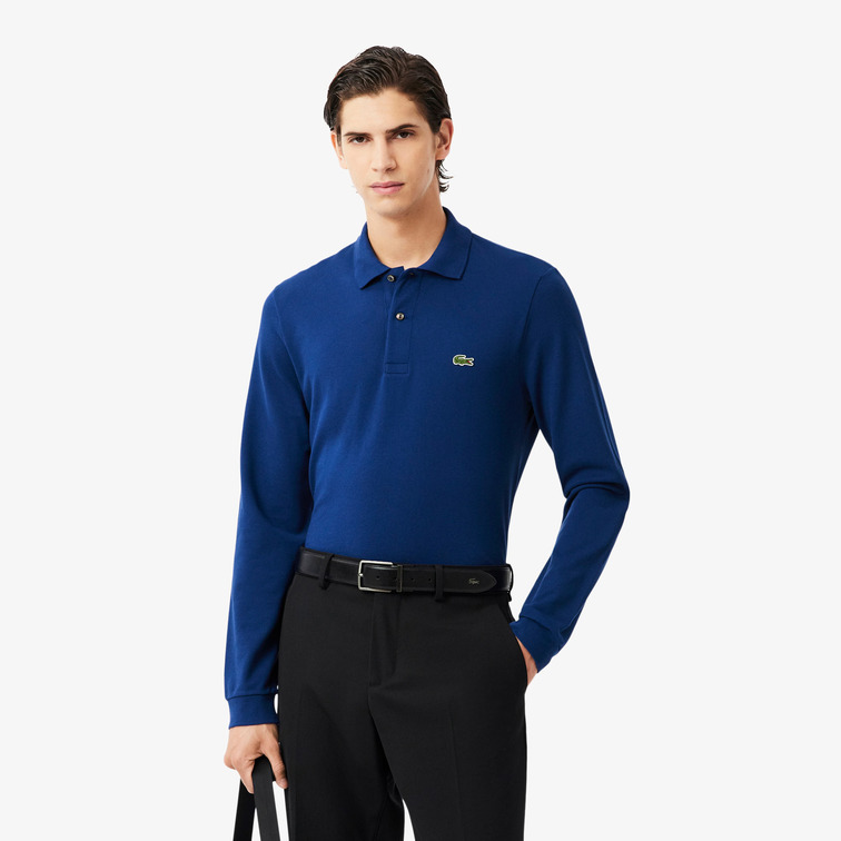 POLO HOMBRE  LACOSTE CHEMISE COL BORD-COTES MANCHES