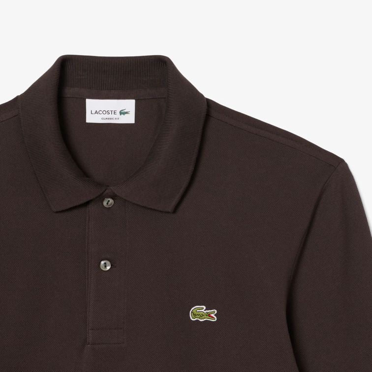 POLO HOMBRE  LACOSTE CHEMISE COL BORD-COTES MANCHES