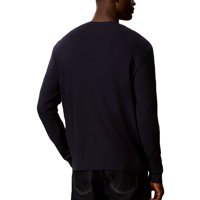 CAMISETA HOMBRE  CALVIN KLEIN LS MICROWAFFLE HERITAGE LBL TE