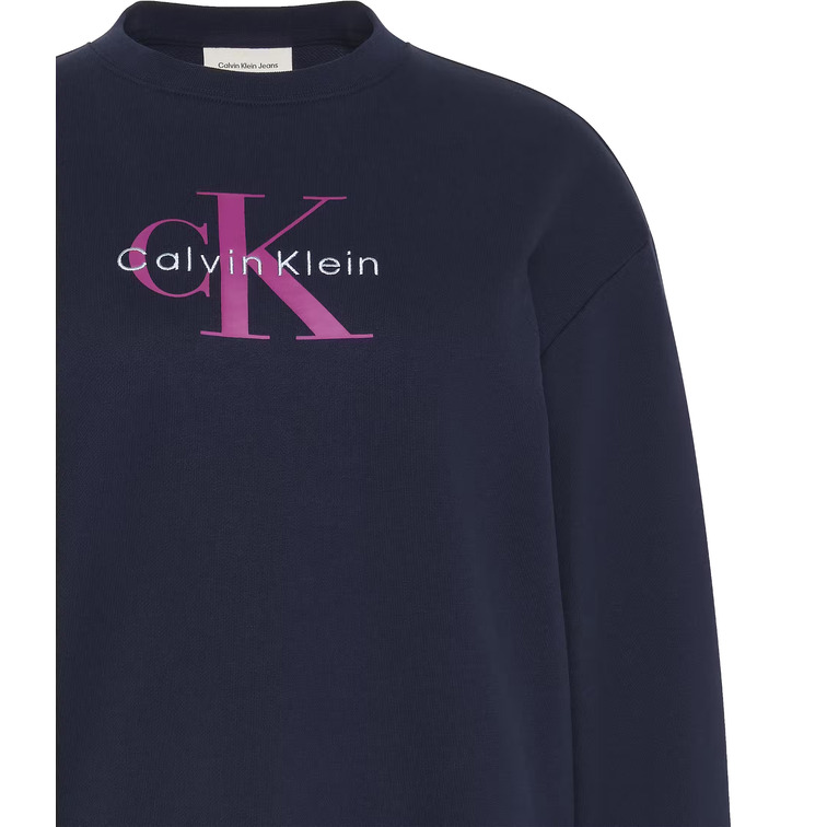 SUDADERA MUJER CALVIN KLEIN CON LOGO MONOGRAMA FIT HOLGADO